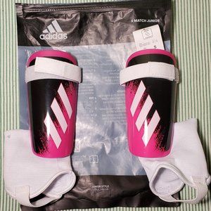 Adidas X Match Shin/Ankle Protection/Guard Jr Small, Soccer/Football